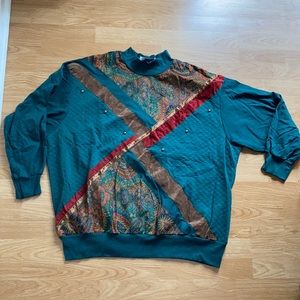 YS Studio 80 style long sleeves 3X cottagewear top